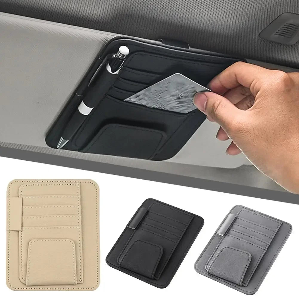 Slim Sun Visor Card Pocket