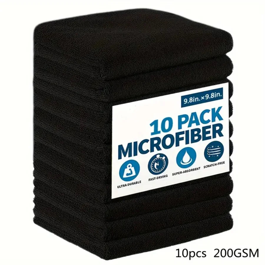 Microfiber Car Towels — 5 Pack