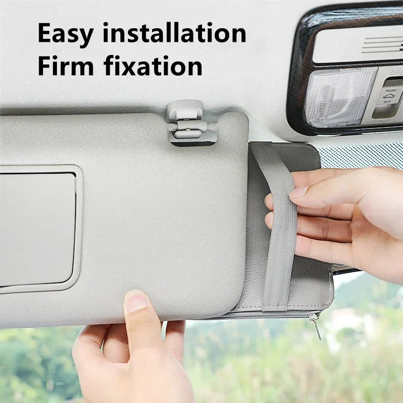 Sun Visor Organizer — Cards & Documents Holder