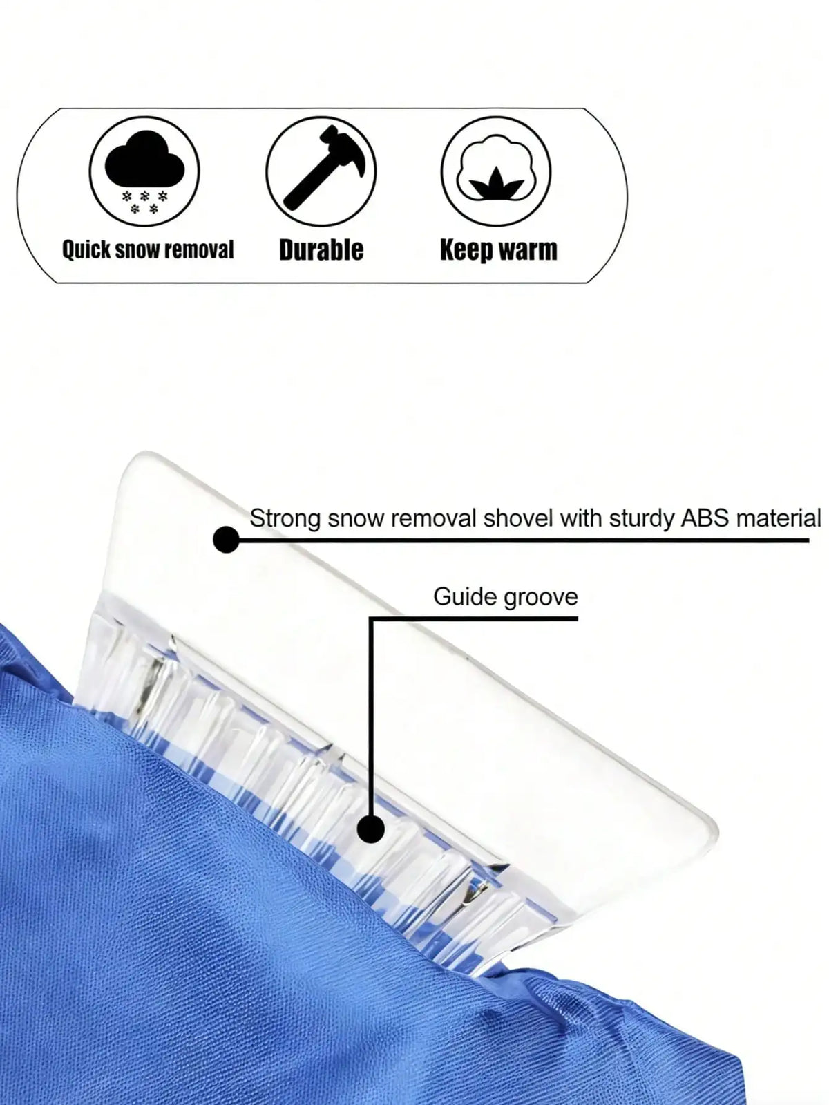 Ice Scraper with Warm Glove