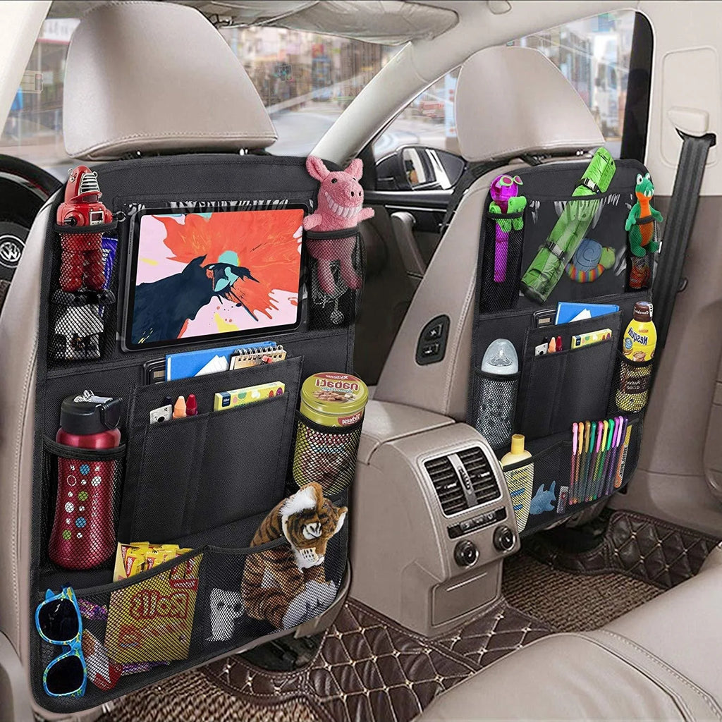 Back Seat Organizer & Kick Mat with Tablet Holder
