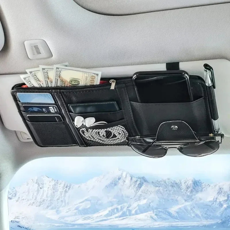 Sun Visor Organizer — Cards & Documents Holder