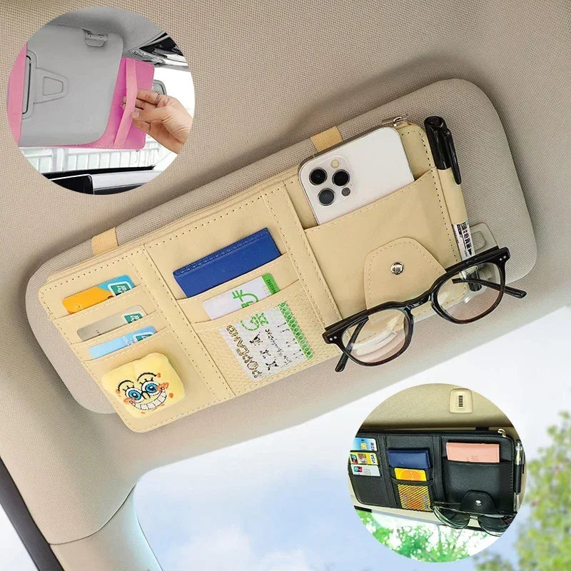 Sun Visor Organizer — Cards & Documents Holder