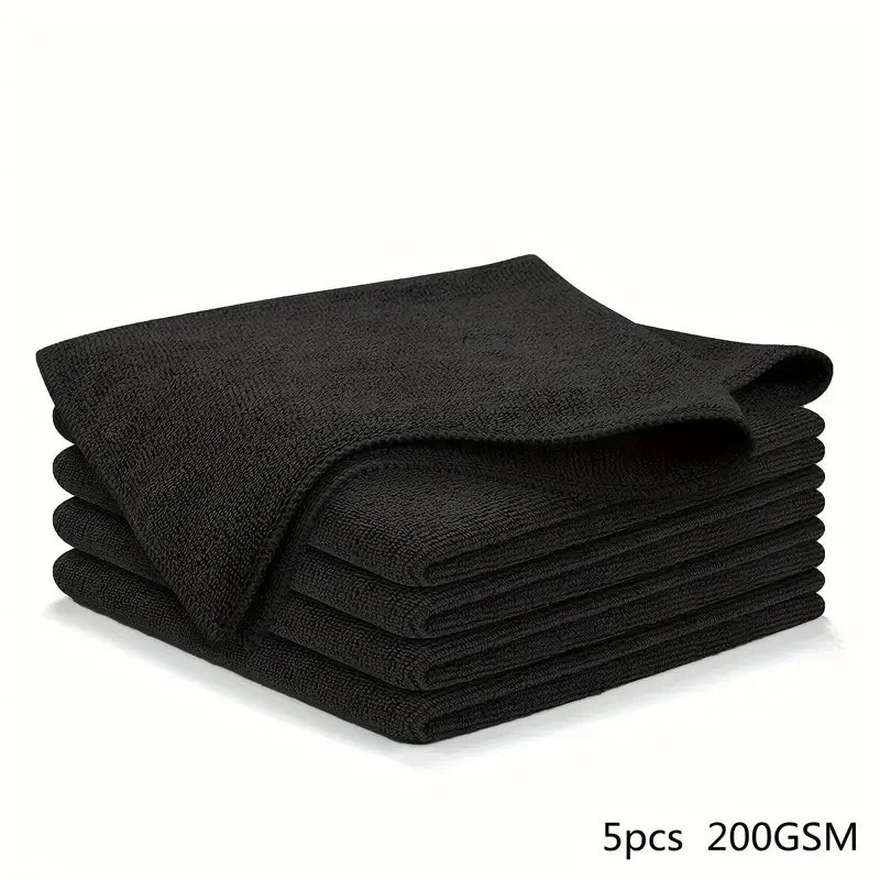 Microfiber Car Towels — 5 Pack